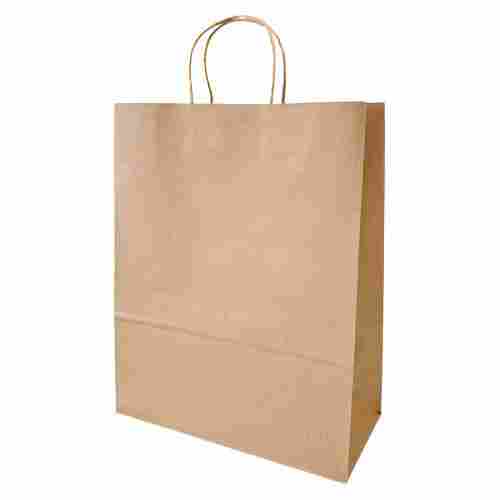 13x10 Inches 3 Kg Capacity Rope Handle Plain Kraft Paper Bag
