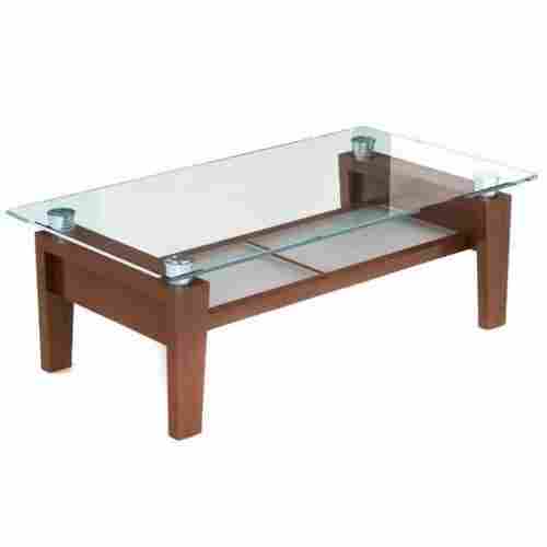 170x90x74 Cm And 25 Kg Rectangular Solid Wood And Glass Table 