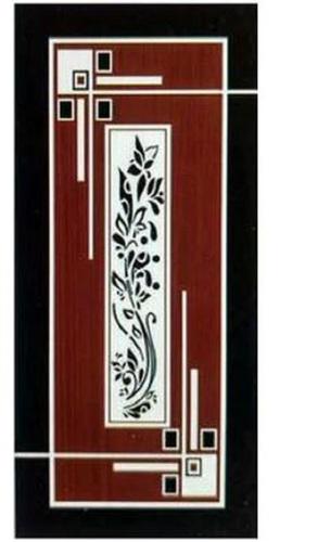 Brown 8 Feet Height Rectangular Printed Polished Pvc Laminated Door 