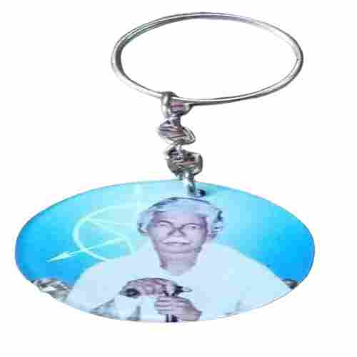 2 Mm Thick 5 Inches Printed Photo Round Acrylic Keychain