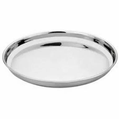 Kitchen Stainless Steel Round Shape Plate Serving Food