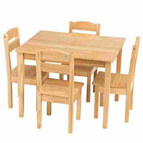 Square Shape Dinning Table With 4 Seater For Home Use