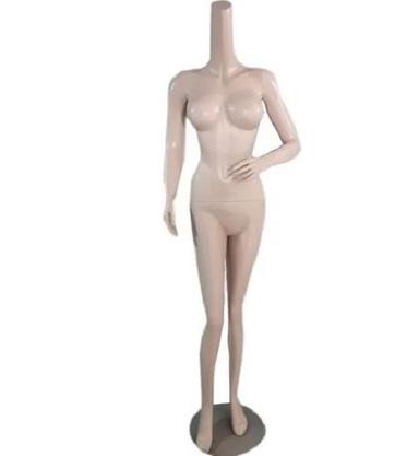 5 Feet High Painted Fiberglass Headless Female Mannequin Age Group: Adults