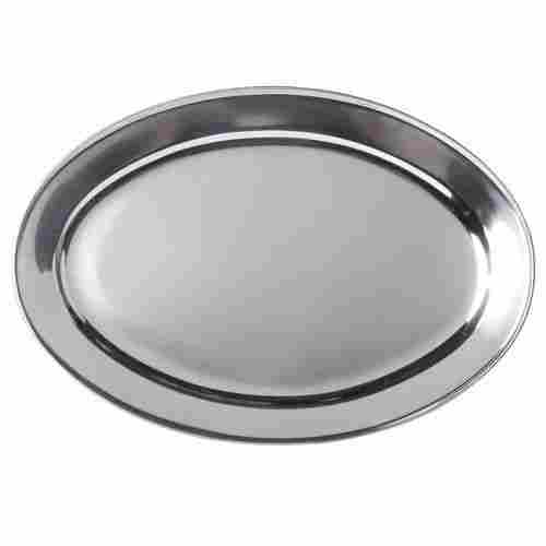 5.3 MM Thick Rust Proof Round Polished Finish Stainless Steel Serving Platter