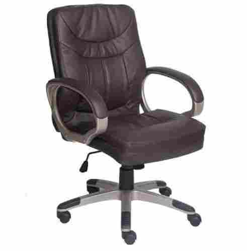 Modern Indian Single Use Polished Leather PVC Handmade Rotating Office Chairs