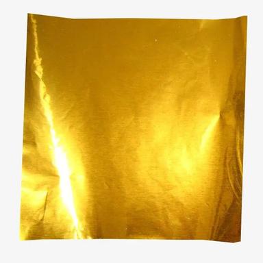 Moisture Proof Smooth Plain Golden Aluminium Chocolate Wrapping Foil