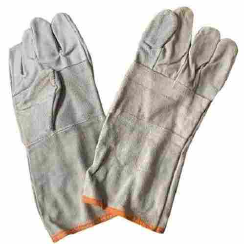 Plain Full Finger Latex Free Industrial Leather Gloves