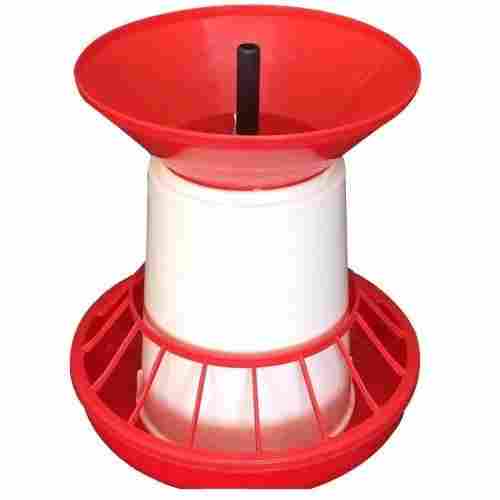 Color Coated Pvc Plastic Body Poultry Feeder For Feeding And Drinking Use