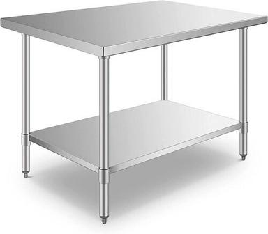 Silver Home And Hotel Use Modern Rectangular Metal Table