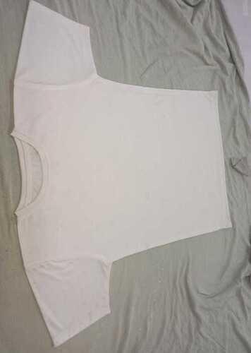 Mens Round Neck Short Sleeve Plain Cotton T Shirt Size: Small