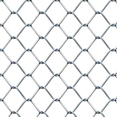 Square Hole Hot Dipped Galvanized Iron Chain Link Fence  Application: Construction