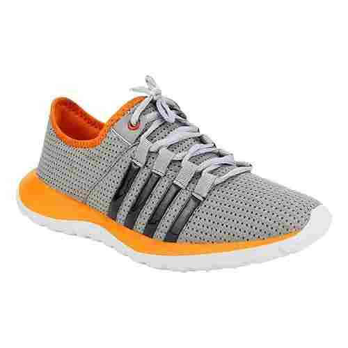 Light Weight Lace Closure Pu Sole Mesh Fabric Sports Shoes For Men