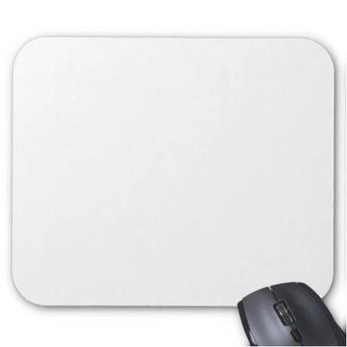 White 28 Gram 7.9 X 9.7 Inch Rectangle Plain Non Slip Rubber Mouse Pad