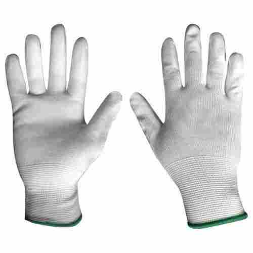 Water Resistant Full Fingered Plain Pu Coated Gloves For Industrial Use 