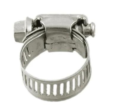 Silver 80 Mm Round Corrosion Resistant Stainless Steel Pipe Support Clamp 