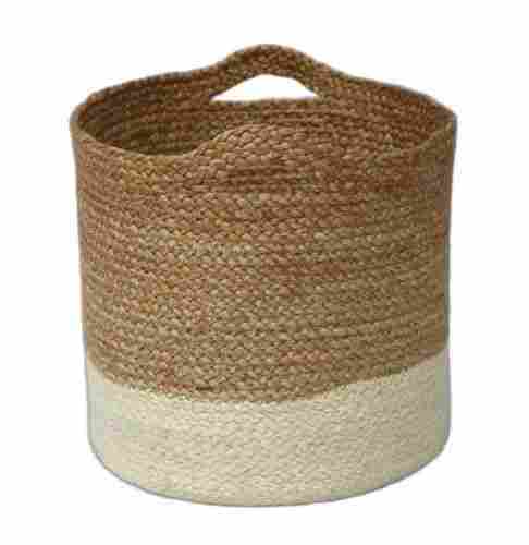 Durable Antibacterial Recyclable Hygienic Non Toxic Round Jute Basket