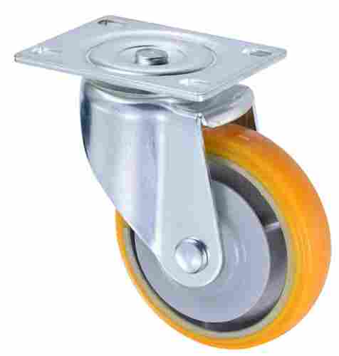 9x6x9 Inches Round Stainless Steel And Plastic Heavy Duty Caster
