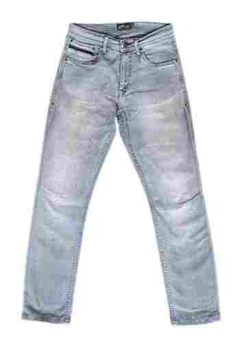 Casual Wear Regular Fit Unfadable Plain Dyed Denim Jeans For Men