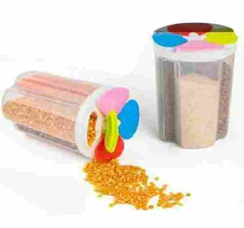 Round Plastic Spice Storage Container