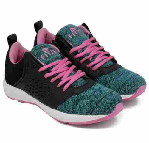 Women's Multicolor EVA Sole Lace-Up Sports Running Shoes