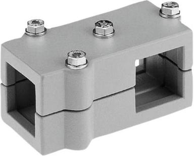 Silver Matt Finished Corrosion Resistance Aluminium Square Tube Clamp For Industrial Use