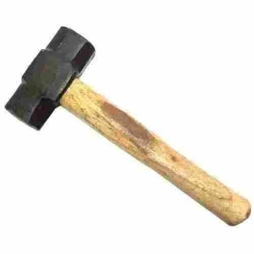 3.5 Inch Long Hot Rolled Mild Steel And Wood Handle Sledge Hammer For Commercial Usage