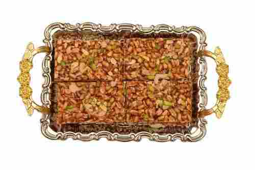 3 Gram Fat Sweet And Delicious Rectangular Crispy Groundnut Chikki With Four Months Shelf Life 
