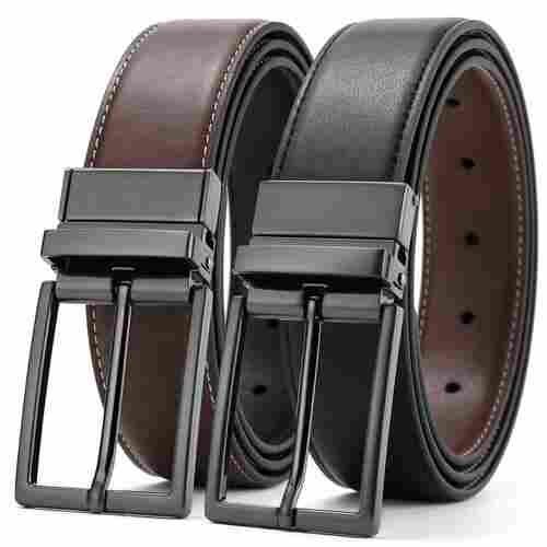 115cm Length Formal Wear Black And Brown Mens Leather Belt