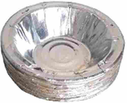 4 inch Round Silver Foil Laminated Disposable Paper Dona/Bowl 120/140 GSM