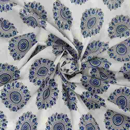 42 Inches Width Soft And Pure Printed Cotton Fabric