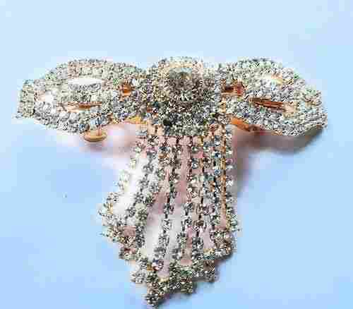 Ladies Fancy Stone Beaded Hair Clip For Party Wear Use