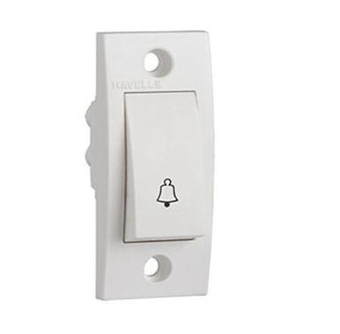White 6 Amps 220 Voltageplastic Bell Push Switch For Front Door Use