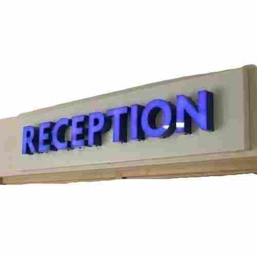 Rectangular Wall Mounted Electric Acrylic Sign Board For Outdoor Use