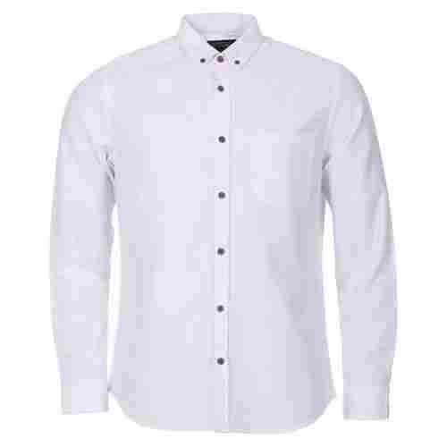 Breathable Full Sleeves Classics Collar Button Closure Cotton Plain Formal Wear Shirt