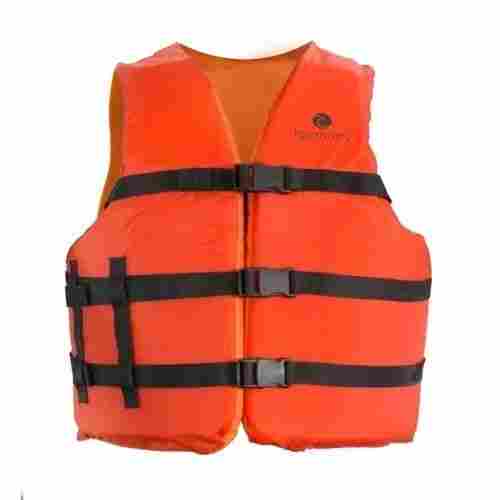 Comfortable Plain Sleeveless Nylon Life Jacket For Swimming Pool Use