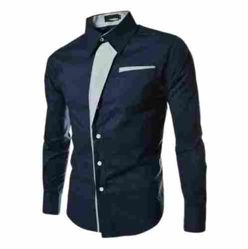 Full Sleeves Button Closure Anti Wrinkle Cotton Designer Shirt For Men