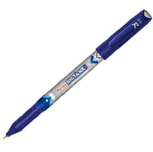 15 Cm Long Plastic Body Oil Based Blue Ink Gel Pen