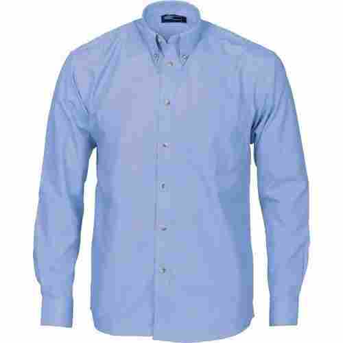 Full Sleeves Button Closure Casual Wear Plain Cotton Corporate Shirt For Mens 