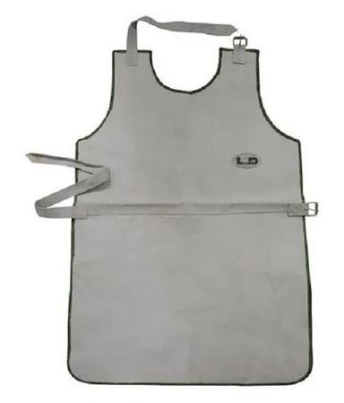 Grey 24X36 Inch Plain Non Disposable Leather Welding Apron