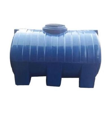 Blue 2500 Litre Capacity Plastic Horizontal Water Tank 