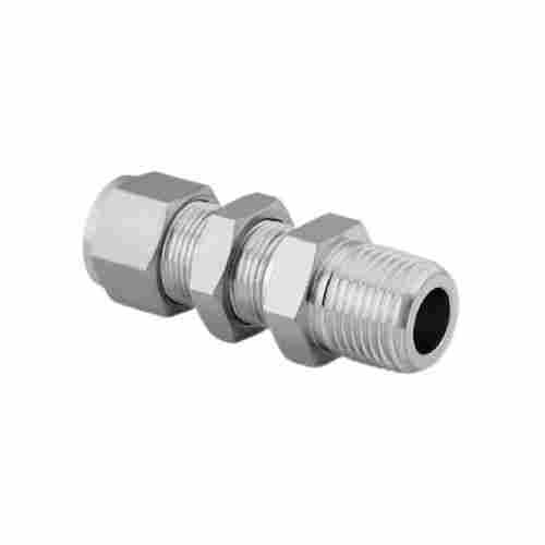Corrosion Resistance Galvanized Stainless Steel Threaded Round Bulkhead Connector