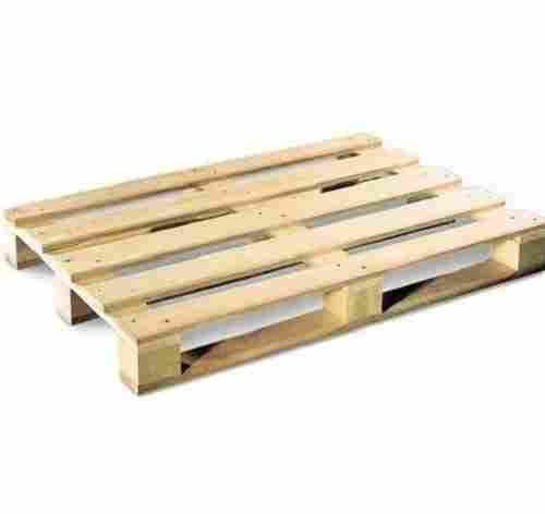 Rectangular 100 Kg Load Capacity Four Way Wooden Pallet