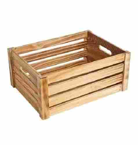 Rectangular Wooden Shipping Crate For Storage