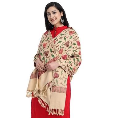 Multicolor Soft And Shrink Resistance Winter Wear Printed Woolen Shawl For Womens