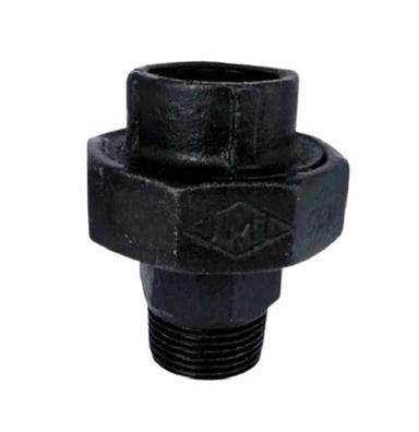 Black 40Mm Round Head Paint Coated Malleable Cast Iron Pipe Fitting