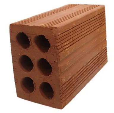 Red 9X4X3 Inches And 11.2 N/Mm2 Rectangular Six Hole Clay Brick