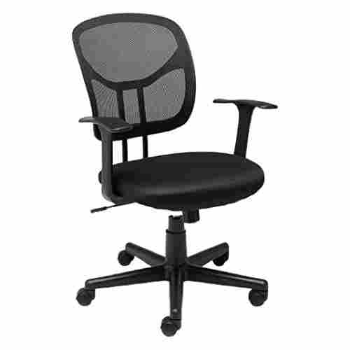 Easy To Move Adjustable Black Mesh Office Chairs