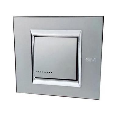 Grey 1 Module Glossy Finish Plastic Electronic Switches For Home Use