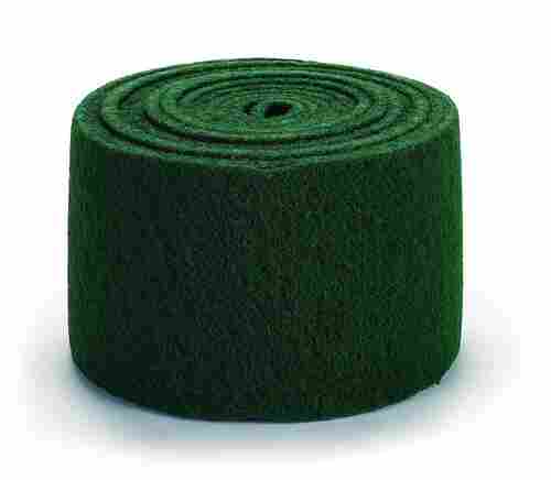 Green Polyester Scrubber Pad Rolls For Cleaning Utensil