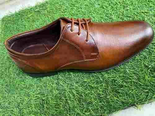 Men Brown Leather Laces Up Shoes For Formal Wear